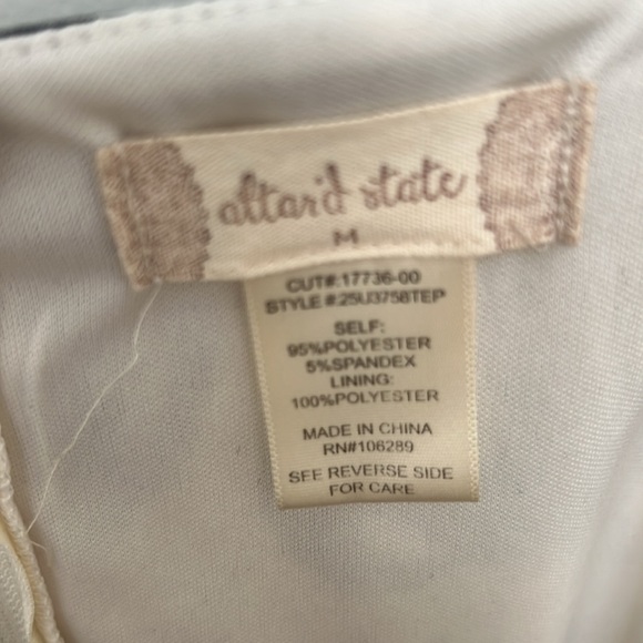 Altar'd State floral dress navy white medium womens - Picture 3 of 3